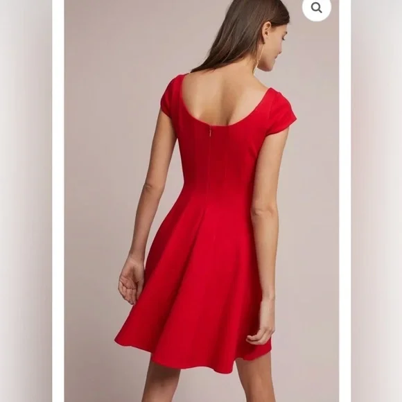 Anthropologie Bailey 44 Vibrant Red Mini romantic Dress - Picture 2 of 14